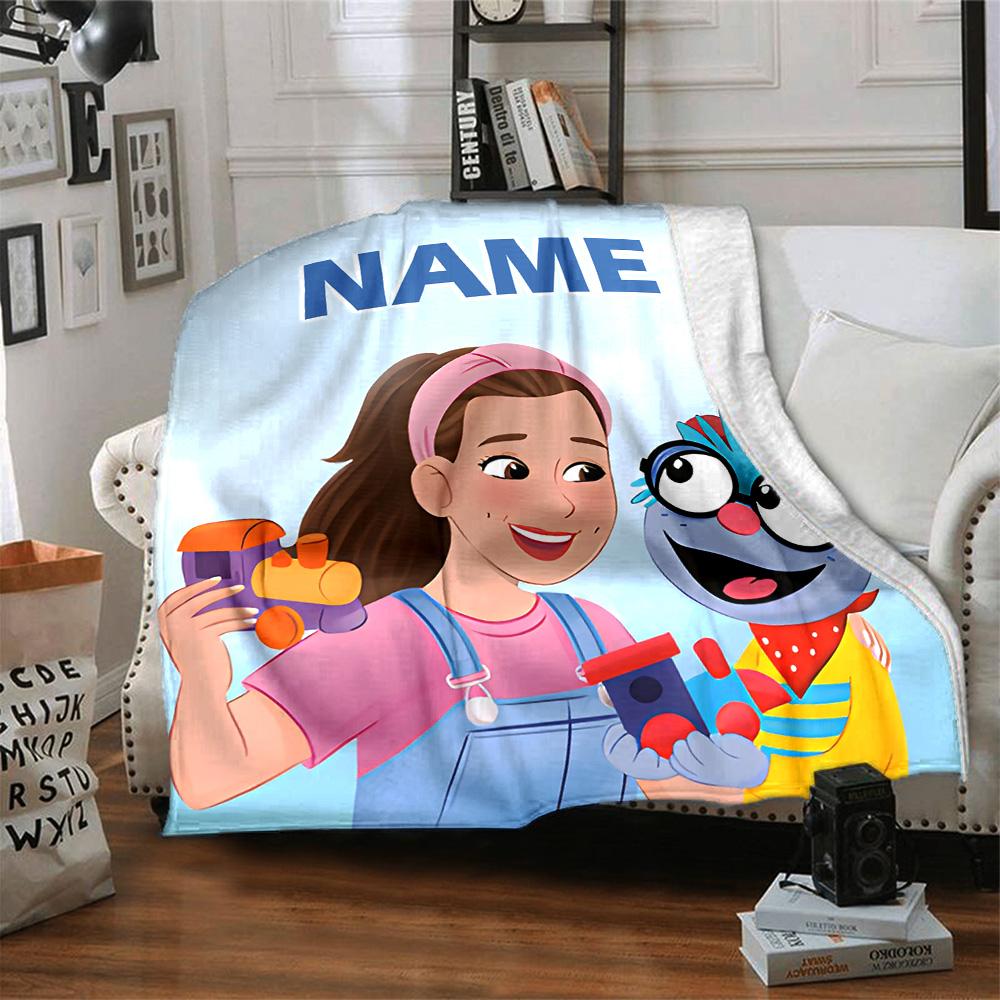 Customizable Ms Rachel4 Throw Blanket – Personalized Name, All-Season Cozy Snug Blanket, Machine Washable, Personalized Blanket
