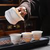 Ink suet jade kung fu tea set cover bowl travel set portable travel tea set portable outdoor tea