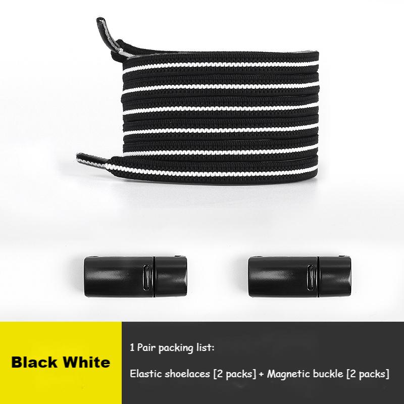 No Tie Shoe Laces Elastic Sneakers Shoelaces Multicolor Magnetic Lock Shoelace Kids Adult Quick Laces One Size Fits All Shoes