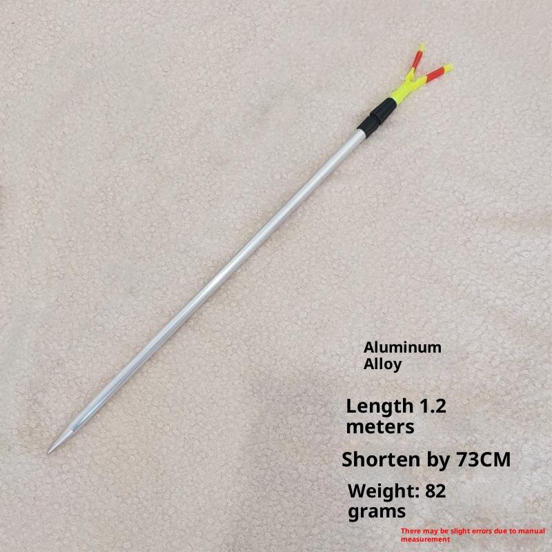 Telescopic Stainless Steel/Aluminum Alloy Fishing Rod Holder Adjustable Length Stable Ground Spike Perfect For Shore Beach