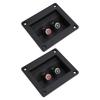 2PCS Speaker Box Terminal Subwoofer Box Terminal Cup Spring Loaded Jacks Double Binding Post Speaker Terminal Plates