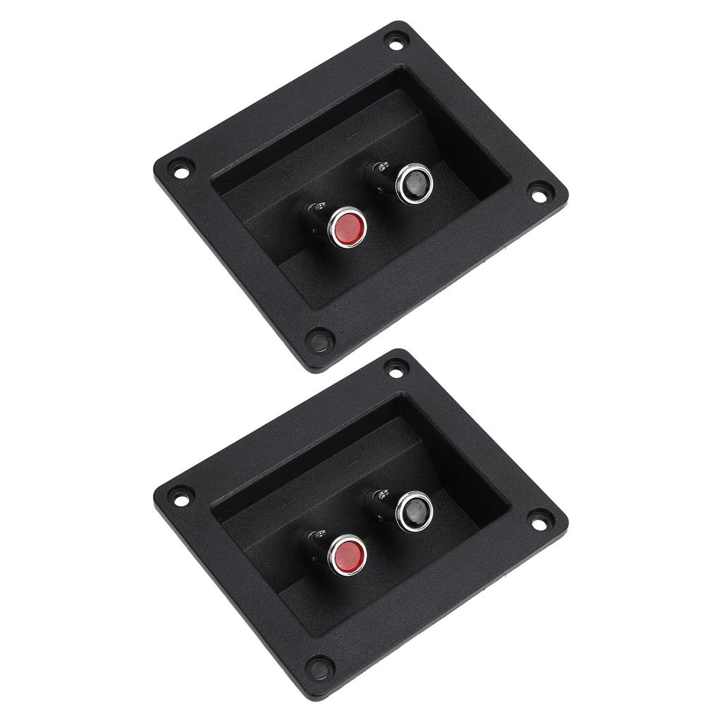 2PCS Speaker Box Terminal Subwoofer Box Terminal Cup Spring Loaded Jacks Double Binding Post Speaker Terminal Plates