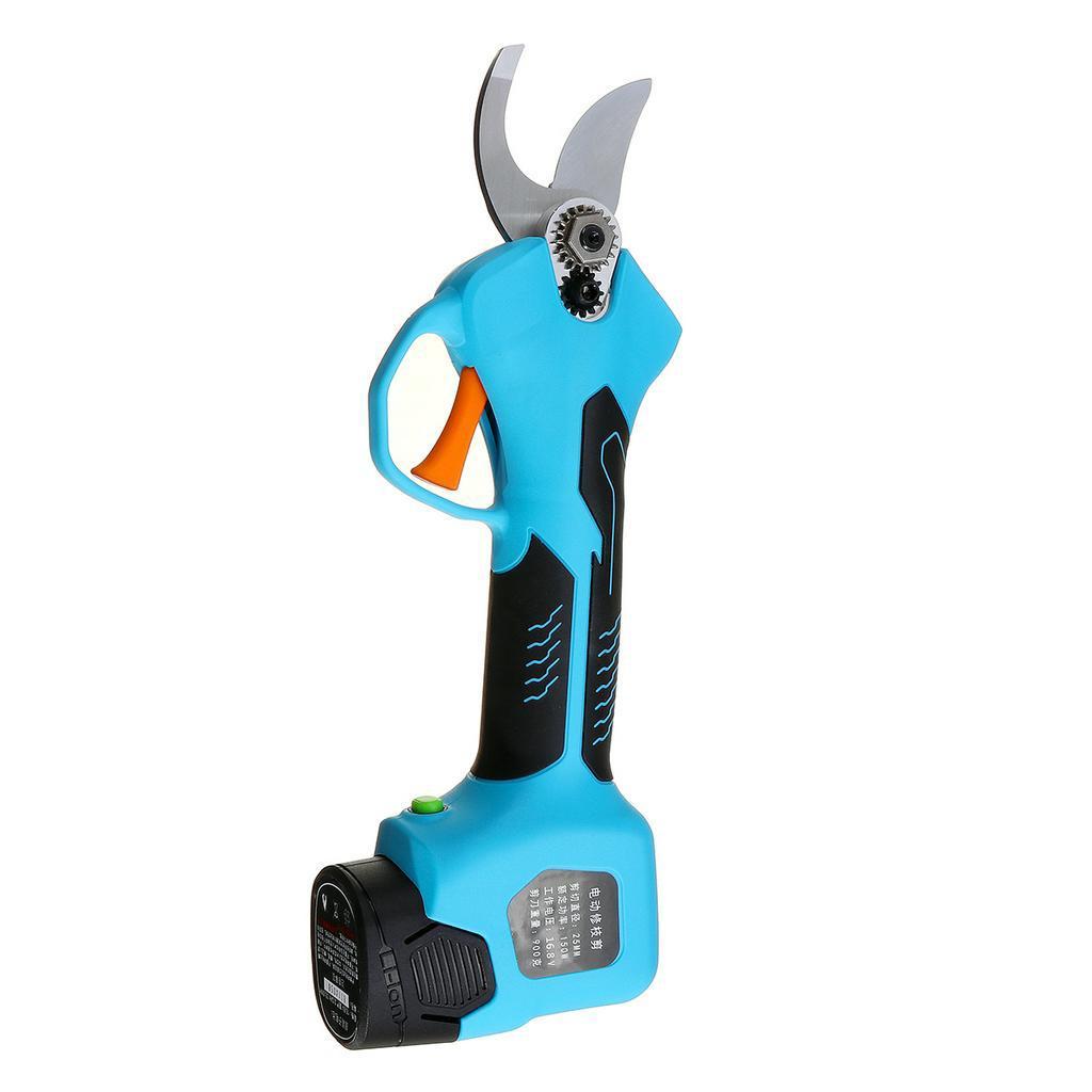 500W 16.8V Rechargeable Electric Pruning Scissors Pruning Shears Garden Pruner Secateur Branch Cutter Cutting Tool w/ 2x Battery
