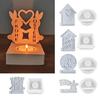 Rabbit Silicone Mould Candlesticks Plasters Gypsum Aromatherapy Candle Holder Molds