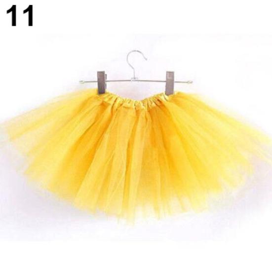 Dětská Dívčí Roztomilá Nadýchaná Tylová Spodnička Tutu Sukně Baletní Taneční Kostým