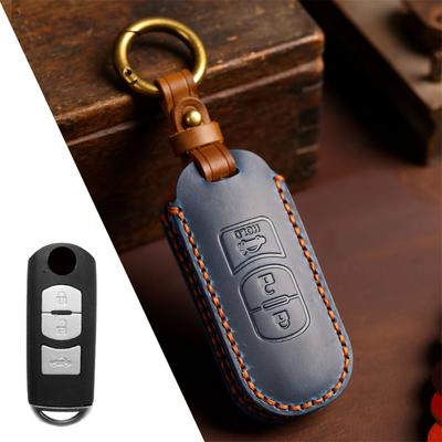 Housse de clé télécommande de voiture, pour Mazda 2 3 6 Atenza Axela Demio CX-5 CX5 CX-3 CX7 CX-9 2015 2016 2017 2018 2019, accessoires