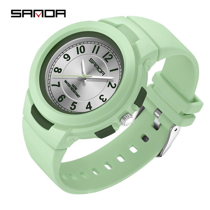 SANDA Fashion Youth Sports Waterproof Quartz Watch - Versatile & Trendy for Students