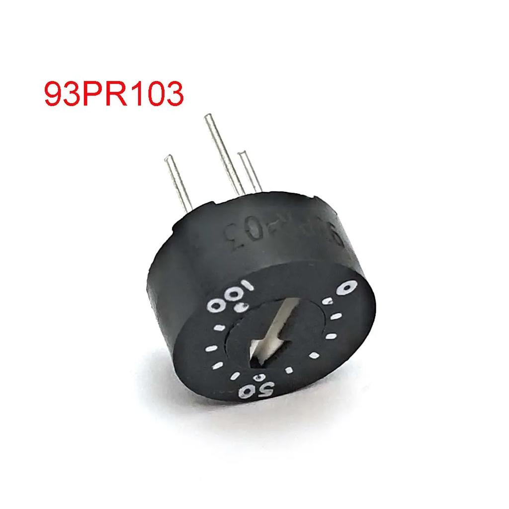 93PR102  93PR103 93PR501 Glass Glaze Potentiometer 93PR10K with Scale 1K 2K 5K10K 20K 50K 100K 200K 500K 1M 2M 500R