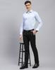 Monte Carlo Men Regular Fit Blue Shirt