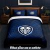 Set Biancheria da Letto Leeds United 1 Copripiumino + 2 Federe Morbido Traspirante Biancheria da Letto per la Casa