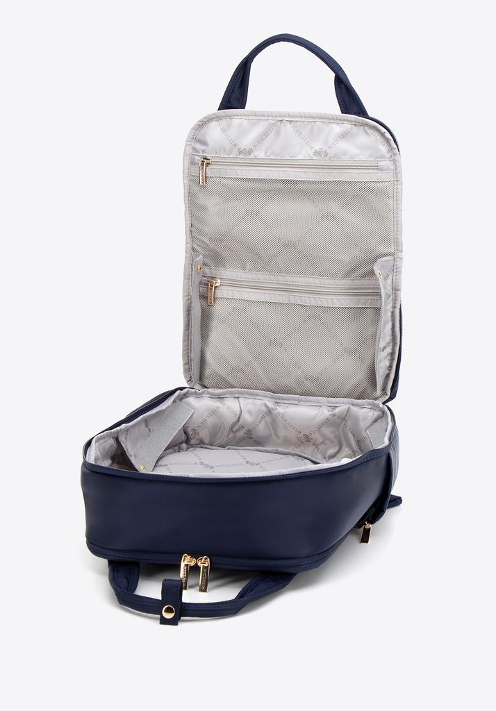 Wittchen Women's Multifunctional Airplane Backpack Navy Blue Nylon