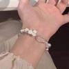 Vintage Sweet Cute Blossom Open Design Sense Bell Bracelet Bangles Temperament Women Fashion Jewelry Chinese Steel Party Bangle