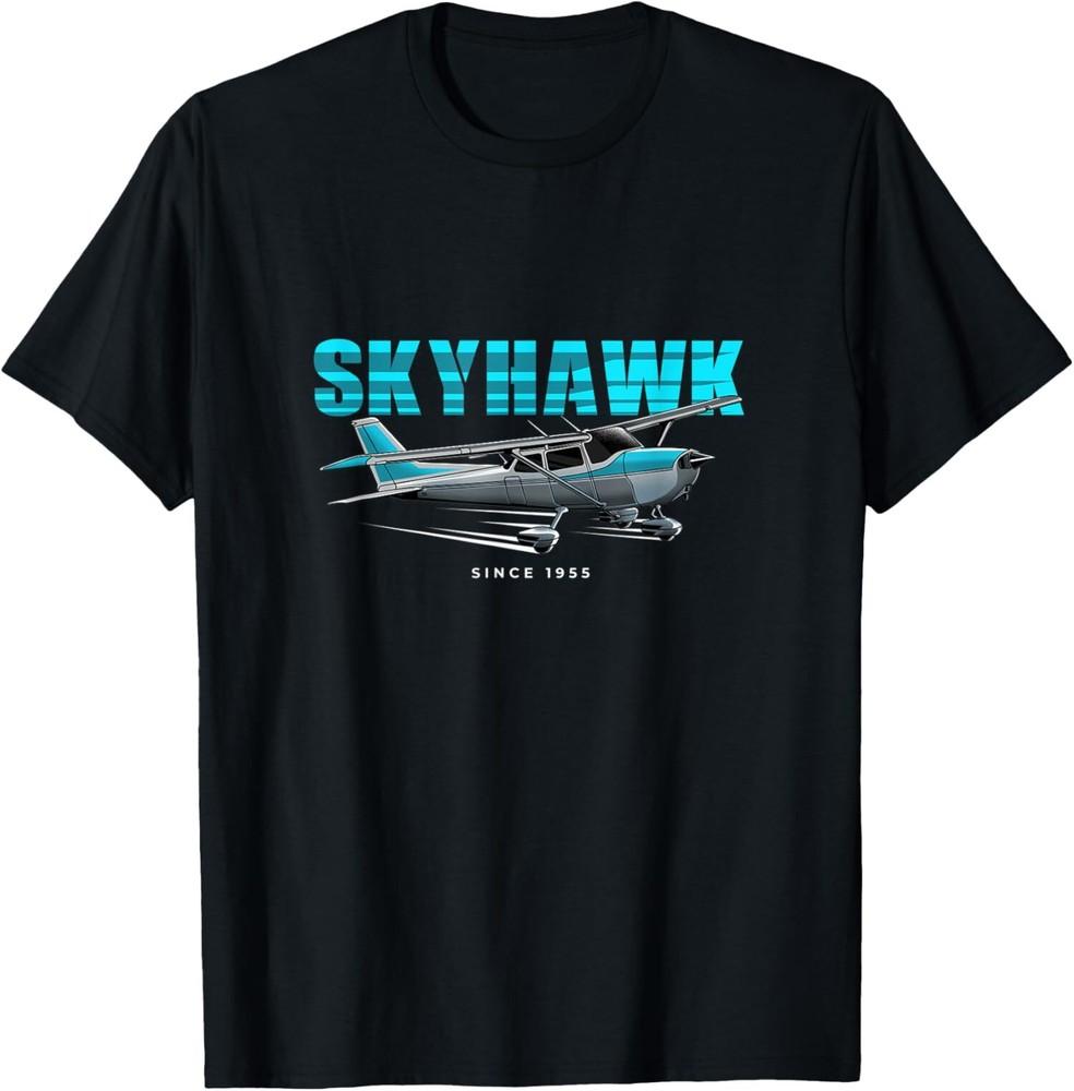 NEW LIMITED Skyhawk C172 General Aviation Airplane Aircraft T-Shirt Tops Tee