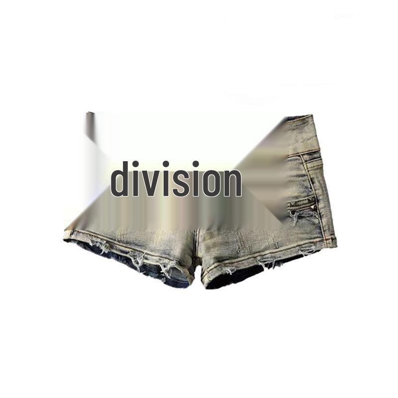 Dames Retro Blauwe High Street Lage Taille Denim Shorts