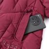 Plus Size Middle Age Women Winter Coats Hooded Elegant Thick Warm Embroidery Parkas Female Jackets