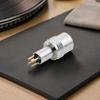 Headshell Connection Repair Support, Silver-Tone Metal Tonearm Arm Connector Socket Plug with Defined Coupling Format for SL1200 MK3, MK5, and 1000R
