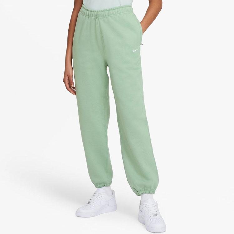 Nike Solid Color Logo Jogger Sweatpants With Elastic Waist Women bottoms Green CW5565-006