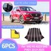 6pcs Car Window Trim Cover For MG HS AS23 EHS PHEV ~2025 2024 Decal Column Pillar Posts Door Stickers Black Accessories