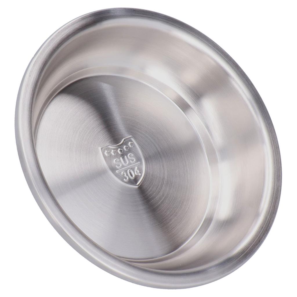 Stainless Steel Plate 304 Food Grade Material Stainless Steel Rounded Deepen Dish for Eating