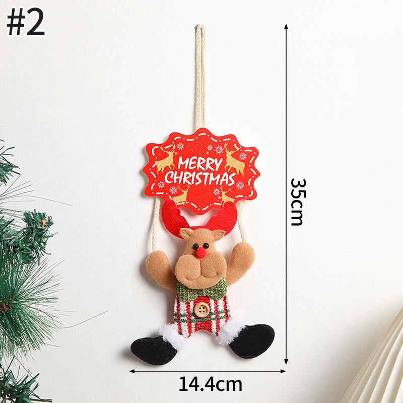 Hanging Christmas Decoraitons Home Wall Decoraitons New Year 2025 Room Decor Santa Claus Ornament for Home Navidad