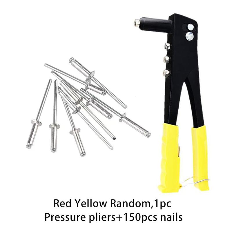 

Набор для установки тяжелых заклепок, пистолет для заклепок и набор из 150 шт. заклепок, ручные инструменты, инструмент для заклепок и гаек A3