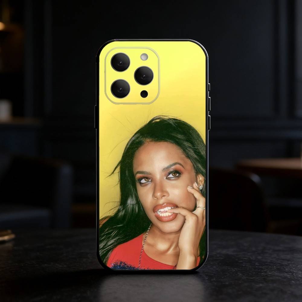 Singer A-AaliyahS hip pop Phone Case Silicone black Soft For IPhone 17,16,15,14,13,12,11,SE,Plus Pro Max