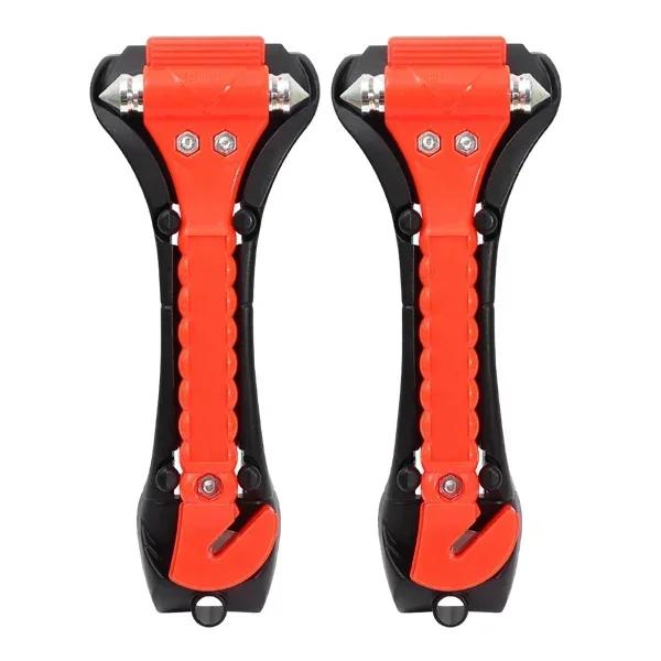 Car Window Breaker Basics Survival Safety Hammer 2-in-1 Emergency Seat Belt Cutter Window Hammer Escape Tools Accessory 1-2PCS
