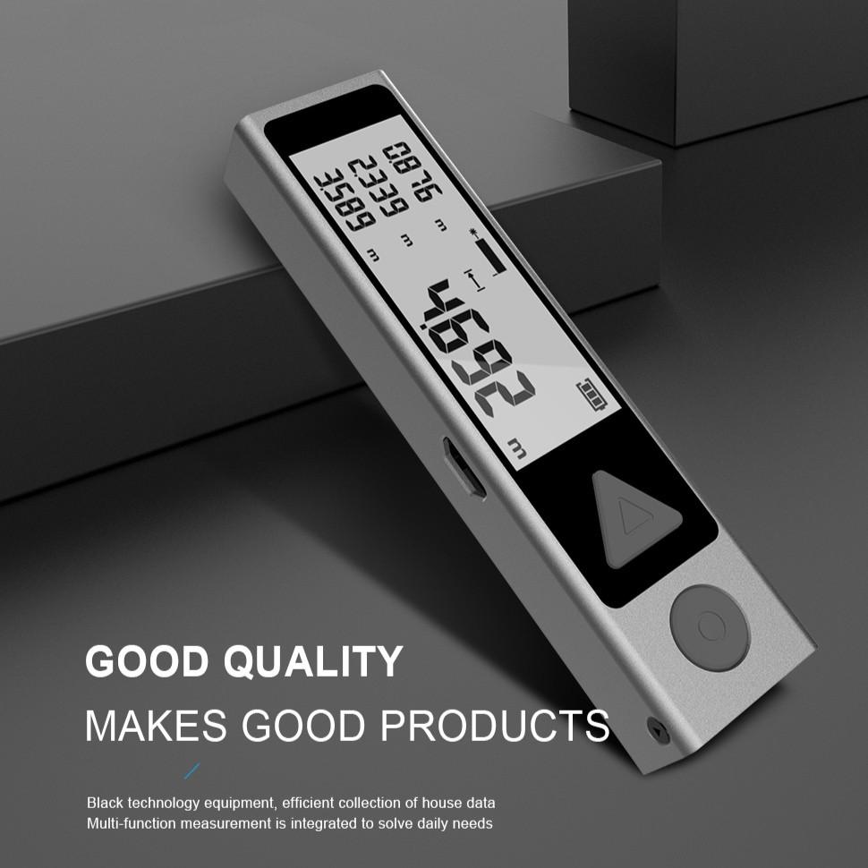 M120 Mini Telemetru Portabil Reîncărcabil Bluetooth Măsurător de Distanță Afișaj LCD Laser Riglă Electronică