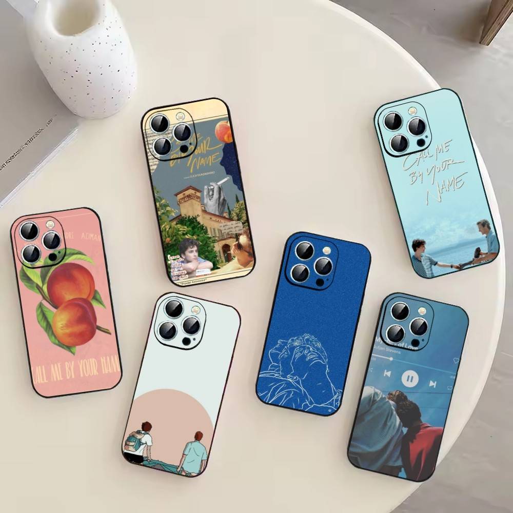 C-Call Me by Your N-Name Phone Case For iPhone 17, 16,15,14,13,12,11 Plus,Pro Max, Others Soft Black Cover