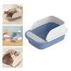 Pet Cat Toilet Portable Large Space Splashproof Removable Semi Closed Sand Box