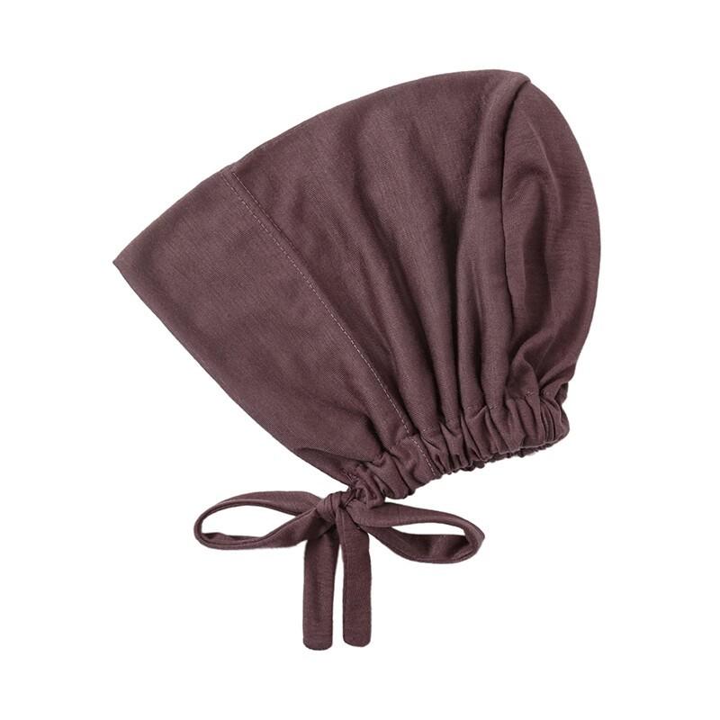 

Модальный эластичный шнурованный шапочка-основа, завязанный веревкой, однотонный шарф, регулируемый