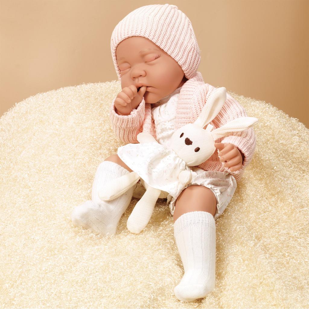 Cross-border New 18-inch Large Rebirth Doll Washable Baby Doll Fashion Change Vinyl Doll