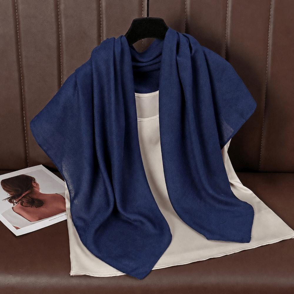Soft Cotton Linen Headscarf 90x90cm Female's Hijabs Fashion Square Scarves Bag Accessories
