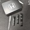 TQDX8 Car Logo Nail Clippers Manicure Beauty Tools 4 Piece Accessories For Honda Civic Accord Crosstour Spirior Odyssey Avancier UR-V