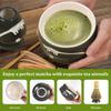 Japanese-style Matcha Making Tool Kit with Ceramic Bowl Whisk/Scoop Holder Bamboo Whisk and Scoop Teaset Giftbox for Tea Lovers