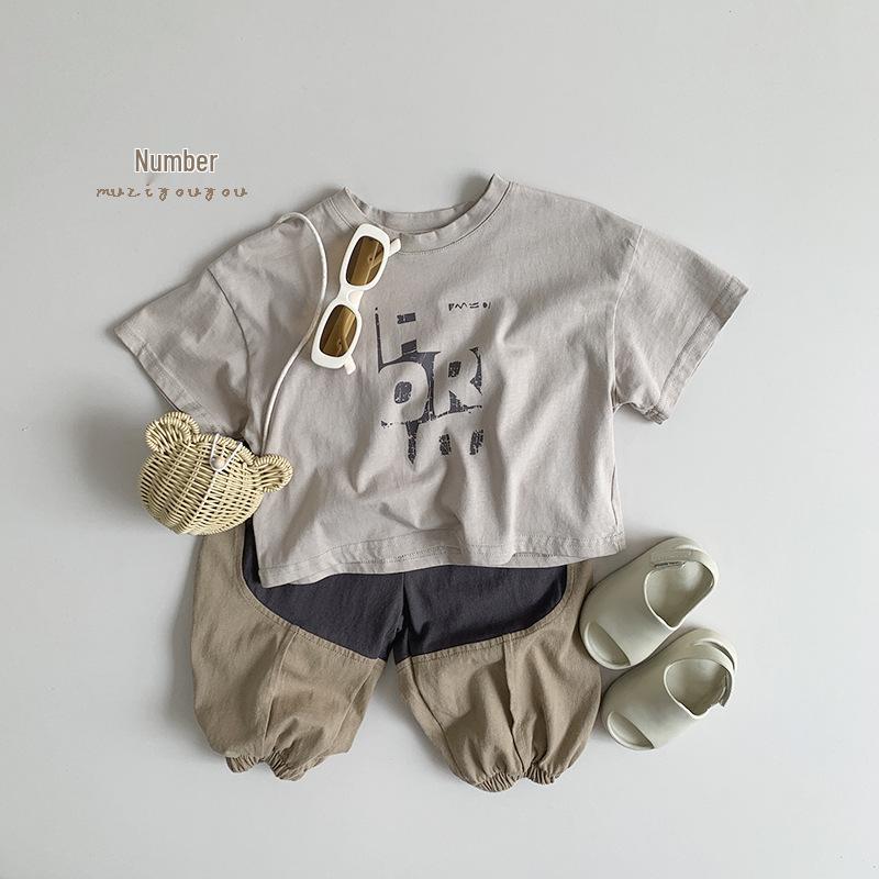 Korean-Style Children's Short-Sleeve T-Shirt (2025): Summer Fashion for Boys, Girls, and Babies