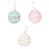 3x Christmas Ball Ornaments Xmas Decor DIY Classic Gift 8 Cm Pendant Drop for