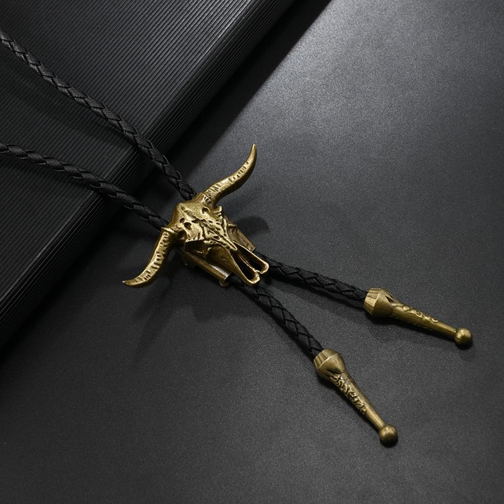 Vintage Western Cowboy Bolo Tie Horse Necktie Punk Lariat Necklace Costume Accessory Bolo Tie Western