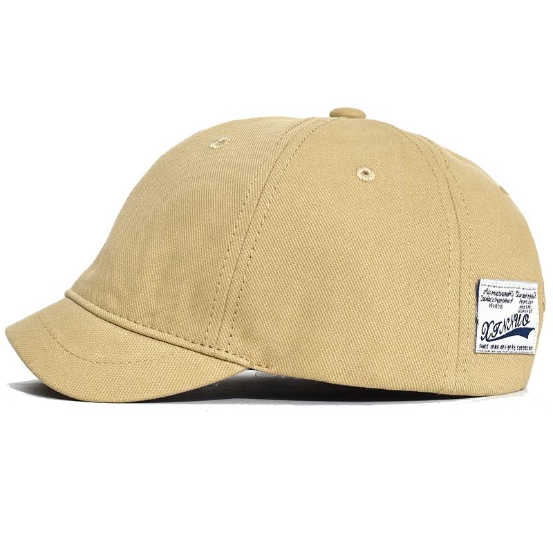 Short Brim Cotton Baseball Cap Men Women Casual Vintage Dad Hat Adjustable Trucker Style Low Profile Caps Nylon Fastener Tape