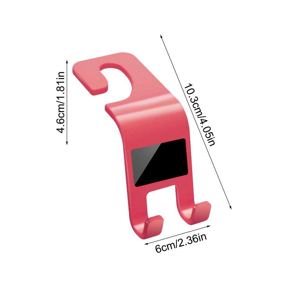 Car Hook Storage Space Saving Organizer Car Seat Headrest Hooks for Bag Clothes Truck SUV Sedan Pickup Automotive Driving Travel
