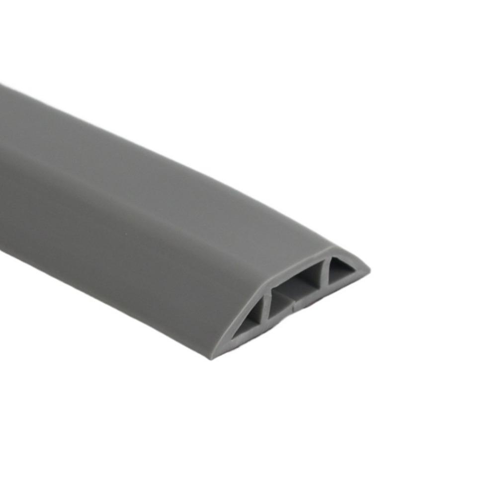 1pc 1m/39.37in Wear-resistant Trunking Fixed Wire Trunking with Adhesive Backing Soft Rubber Self-adhesive Wire Casing