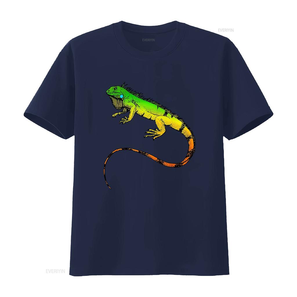 Iguana Lizard T Shirt Beautiful vintage Washed Breathable streetwear graphic Stylish Comfortable designer clothes Unisex