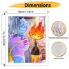 Disney oil painting painting art Elemental movie characters handmade diy painting home decoration gift