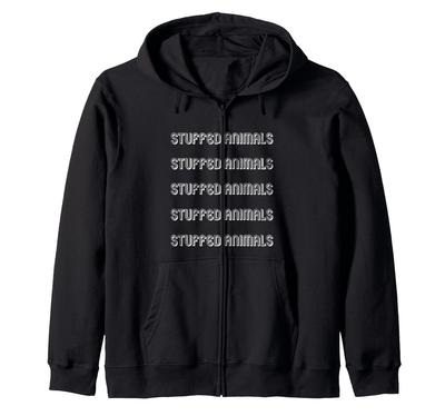 Peluş Sevgili Fermuarlı Kapüşonlu Sweatshirt