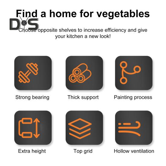 Suport de depozitare pentru coșuri cu fructe de capacitate mare, cu încărcătură puternică, îngroșat, stivuibil, coș cu fructe, legume, organizator de blat