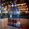 A Creatively Designed Wine Decanter Shaped Like a Police Station, a Uniquely Designed 300Ml Whiskey Bottle, a Mini Portable Liquor Dispenser