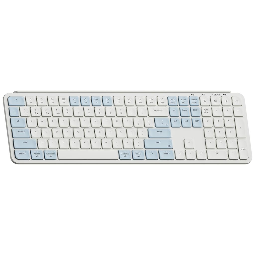 Keychron B6 Pro Wireless with Numeric ZMK Scissor Long Compatible with and Linux US Ultra-Slim Keyboard, Full-Size Keypad, Customization, Switches,