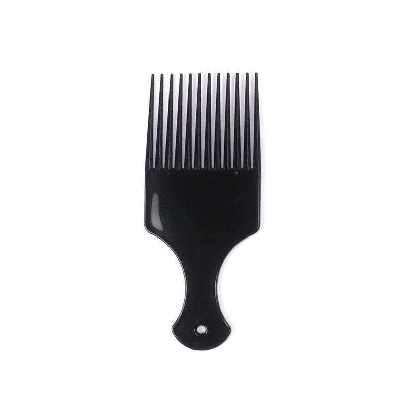 Wide Teeth Brush Pick Comb Fork Hairbrush Insert Hair Pick Comb Plastic Combs for Curly Afro Hair Styling Tools for Women Men