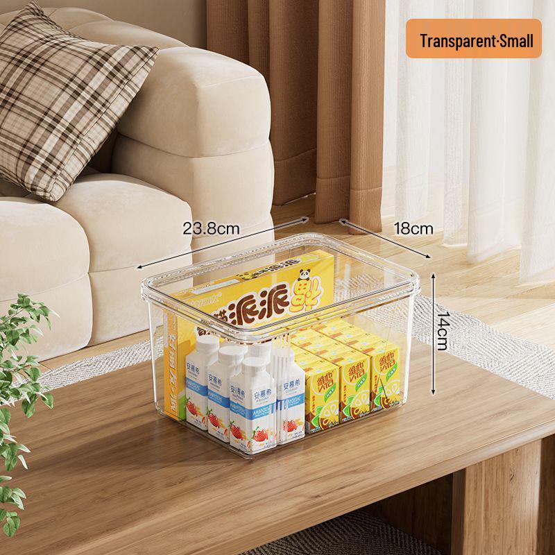 Transparente Kunststoff-Aufbewahrungsbox für Zuhause, Auto und Bücher - Ideal für Kleidung und Organisation