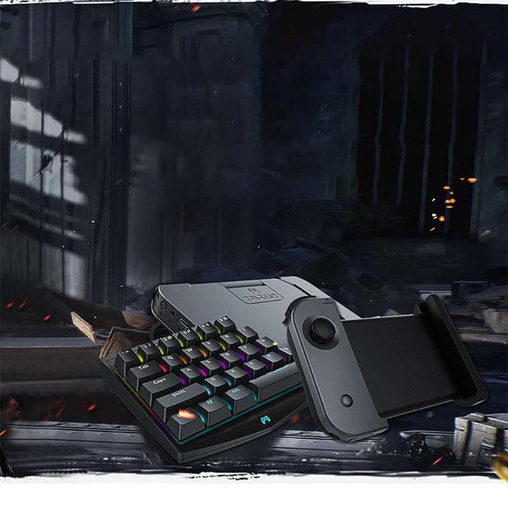 Kabelloser Bluetooth 4.0 Einhand-Spielecontroller mit Teleskop für Android/iOS Smartphone Telefon-Controller